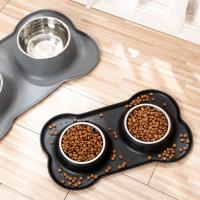Cuenco de acero inoxidable para mascotas, almohadilla antiderrames, alimentador para beber para mascotas, plegable, antideslizante, cuenco de comida para perros, gatitos y cachorros - details 9