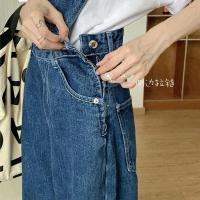 Monos de Denim Vintage MEXZT Pantalones de Lega Ancha para Mujer Estilo Callejero - details 9