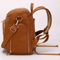 Bolsos grandes sólidos del cochecito de la mochila del viaje de la maternidad de la momia del cuero de la PU con el cojín cambiante - details 2