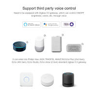 Controlador LED inalámbrico Zigbee, controlador único RGB RGBW CCT Zigbee 3,0, funciona con la aplicación Tuya Smart Life, voz Alexa, 12V y 24V de CC - details 6
