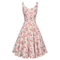 Vestido de Olla de Moda Retro de Verano 2025 Estampado de Cereza, Estilo Francés Vintage para Mujeres Ideal para Fiestas de los 50s y 60s - details 5