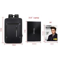Mochila De Negocios impermeable para hombre, morral escolar con USB de 15,6 pulgadas, para ordenador portátil, de gran capacidad - details 1