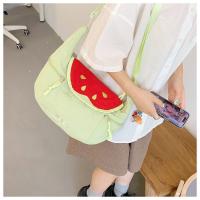 Bolso de hombro de nailon de estilo coreano informal, bolso bonito con forma de fruta, bolso cruzado, bolso de mano ligero, bolso mensajero de tela para estudiante - details 6
