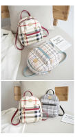 Mochila a cuadros para niñas, nueva versión coreana, Bolso pequeño cruzado a la moda, 2024 - details 15