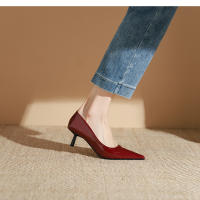 Zapatos de tacón de aguja puntiagudos de charol versátiles clásicos - details 32