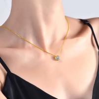 Collar de Oro Real 18k con Colgante de Moissanite 0.5ct Joyería Fina de Diamante AU750 Regalo de Boda o Aniversario para Mujeres 2024 Nuevo Material Metal Recomendado para Mayores de 12 Años - details 4