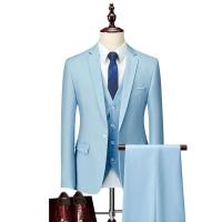 2024 Traje atractivo para hombres de primavera y otoño Conjunto de negocios de boda informal de tres piezas para novio - details 1