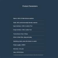 Interruptor USB 3,0 KVM, conmutador 1x2/2x1, divisor USB, controlador compartido para ordenador portátil, impresora, teclado, ratón, D - details 2