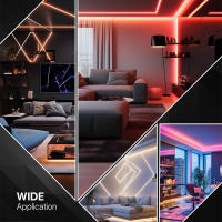 WIFI Bluetooth APP Control 5050RGB Led Strip Lights With power supply  Strip Lamp Backlight Tape Ribbon Decor For Room Wall TV - details 3