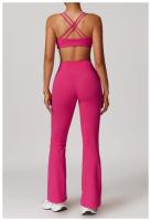 Pantalones de Yoga de Cintura Alta para Mujeres Ajuste Ajustado, Levantamiento de Cadera, Estilo Plumedo Ideal para Yoga y Fitness Material de Nylon - details 22