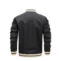 Chaqueta Bomber de Moda para Hombres Ajuste Delgado, Cierre de Cremallera, Lining de Polyester, Primavera Otoño, Viste Tu Estilo Casual - details 3