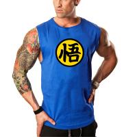 Camiseta sin mangas de algodón Muscleguys con logotipo de anime japonés para hombres algodón lavado en máquina para primavera/verano - details 4