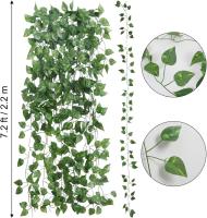 Guirnalda de Hiedra Artificial 24 Paquetes Plantas Colgantes para Decoración de Pared - details 21