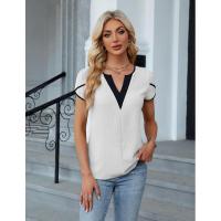 Elegante Blusa de Verano 2025 para Mujer Cuello en V, Manga Corta, Diseño de Pétalo, Ligera y Fresca Envío Rápido - details 4