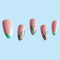 Uñas postizas con patrón de mariposa de espesor moderado, regalo perfecto para amigos - details 1