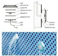 Luces LED RGB para piscina, foco impermeable IP68, 12V AC, exterior, montaje en pared, color, agua fina, para uso en piscinas - details 12