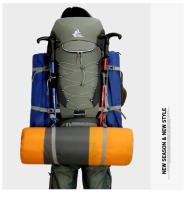 Mochila de Montañismo para Acampar y Senderismo de 75L con Cubierta de Lluvia Bolsa Deportiva al Aire Libre de Nylon Capacidad 60-80 Litros Peso 40-50kg - details 6