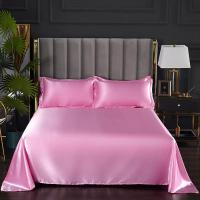 1 pc Bed Sheet for Summer Ice Cool Fabric Top Sheets Satin Smooth Flat Bed Sheet for Double Bedding (no pillowcase) - details 22