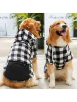Abrigo de invierno para perro, chaqueta Reversible a cuadros para mascotas, ropa para clima frío para perros pequeños, medianos y grandes - details 2