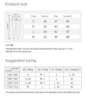 Leggings de Entrenamiento de Cintura Alta Elásticos de 4 Vías, Cintura Delgada, Levantamiento de Glúteos, Control de Barriga para Gimnasio, Yoga, Correr, Uso Diario - details 3