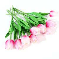 Flores artificiales de tulipanes para jardín, ramo de flores falsas para decoración de boda, fiesta, hogar, 10 piezas - details 11