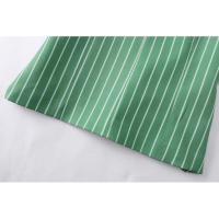 Blusa Sin Mangas a Rayas para Mujer OUWU Top Ajustado con Crema Lateral Ropa de Calle Elegante - details 8