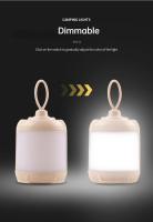 Mini luz LED nocturna recargable por USB para acampar al aire libre, linternas portátiles impermeables, lámpara de escritorio regulable - details 4