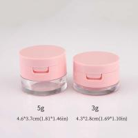 Mini tarro de polvo suelto ligero, contenedor de cosméticos portátil de plástico, espejo con tamiz, estuche vacío para polvo para mujer - details 0