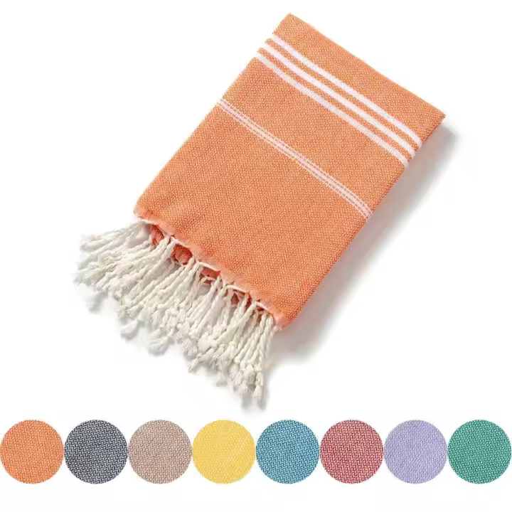 Toalla de baño con flecos para playa turca de algodón, 90x180CM, cocina, suave, absorbente, portátil, para viajes, Sauna, Spa, gimnasio, deportes - 1