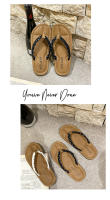 Verano nuevo casual pisando mierda sintiendo chanclas de gran tamaño las mujeres usan zapatillas geniales de moda de lunares con punta de fondo plano. - details 10