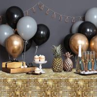 Mantel Dorado Único para Fiestas, Bodas, Picnics Resistente al Aceite, Fácil de Limpiar - details 3