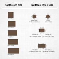 Mantel Rectangular Impermeable de algodón Lino con Borlas, Mantel Antimanchas, Impermeable, para Mesa de Comedor - details 5