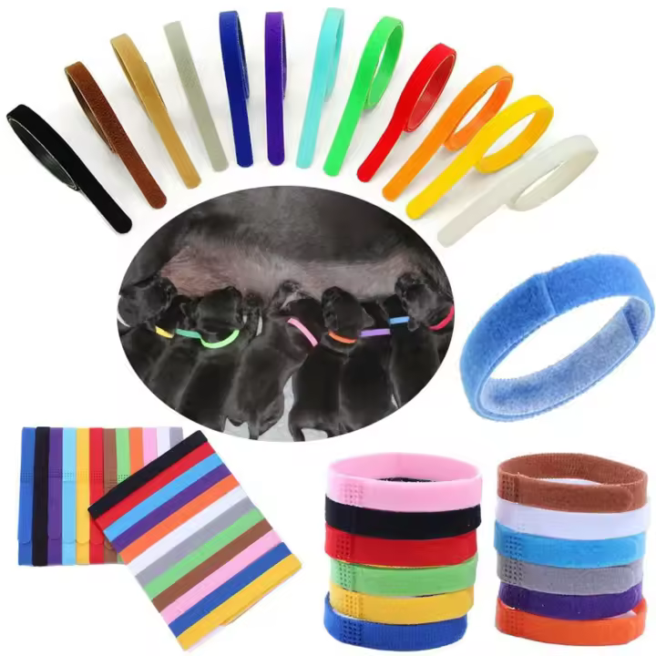 Collares de Cachorro Suaves y Ajustables de Doble Cara 12 Pcs para Mascotas Recién Nacidas - 1
