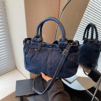 Bolso de Mano Vintage Bolso Cruzado Retro Jeans con Cierre Magnético, Correa Desmontable y Diseño de Cinturón Bolso de Almacenamiento Functional para Viajes, Trabajo, Uso Diario Bolso de Hombro Azul/Negro Duradero - details 7