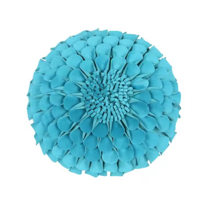 Fundas de cojín de flores 3D de estilo clásico, fundas de almohada decorativas hechas a mano para sofá, sofá, dormitorio, sala de estar, 18x18 pulgadas, 1 unidad - 1