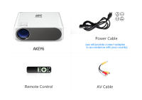 AUN-proyector AKEY6 1080P, 4K, WIFI, inalámbrico, misma pantalla, Android 9,0, cine en casa inteligente - details 11
