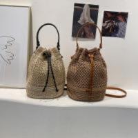 Bolso de Verano para Mujeres Bolso de Hombro de Paja Bolsa Top Mate de Ratán Bolso de Mano Casual de Raffia Crochet Bolso de Playa - details 22