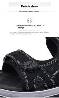 Sandalias de Paseo para Hombres en Verano Zapatos de Agua Antideslizantes con Punta Abierta y Correas Ajustables para Senderismo y Deportes de Playa - details 8