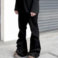 Pantalones vaqueros acampanados de pierna ancha para hombre, novedad de verano 2023, Pantalones rectos de moda para hombre, estilo oscuro negro - details 4