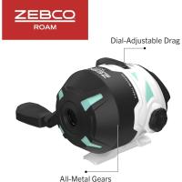 Caña de Pescar Telescópica de 6 pies Caña de Pesca de Fibra de Vidrio Duradera con Mango ComfortGrip Preenrollada con Línea de Pesca Zebco Cajun - details 16