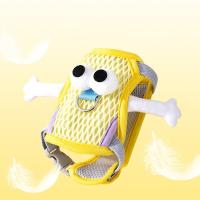 Suministros para mascotas, chaleco con arnés para el pecho para mascotas de dibujos animados, ojos grandes, arnés para perro ajustable, chaleco transpirable antiescape, correas para el pecho para gatos al aire libre - details 2