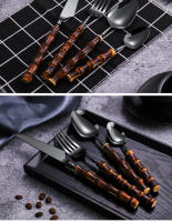utensilios de cocina cuchillo tenedor cuchara juego de cubiertos - details 10