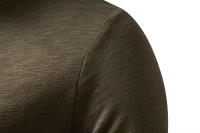 Camisa De Algodón Para Hombre Con Botones Cuello Henley Manga Larga Casual Color Sólido Moda Camisetas Transpirable Ligera Y De Wicking De Humedad - details 18