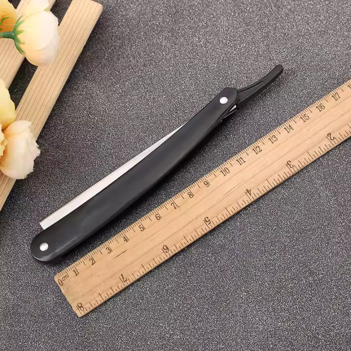 Afeitadora de Acero Inoxidable Profesional para Hombres Herramienta de Afeitado Manual Segura Cortador de Barba con Borde Afilado - 1