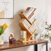 Estantería de árbol, Librería Alta de 6 Niveles Estantería Estrecha de madera con cajones para Sala de Estar, Dormitorio 38×19×112CM Marrón Rústico - details 31