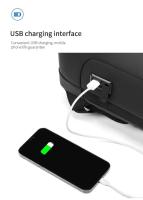 Nuevo Mochilas Escola antirrobo con carga USB, mochila impermeable para ordenador portátil para hombre - details 9