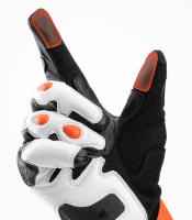 Guantes de moto de cuero para Motocross, equipo de equitación, fibra de carbono, pantalla táctil, reflectante, antideslizante, mujer - details 5