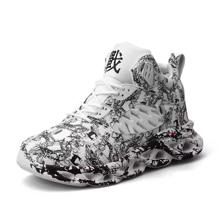 Zapatillas de Correr Ligeras y Transpirables Comodidad en cada Paso para Caminar y Jogar al Aire Libre Diseño de Graffiti Distintivo - 1