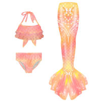Sirena conjunto de tres piezas traje de baño para niñas bikini para niñas europeas y americanas traje de baño para vacaciones nuevo traje de baño para niños - details 2