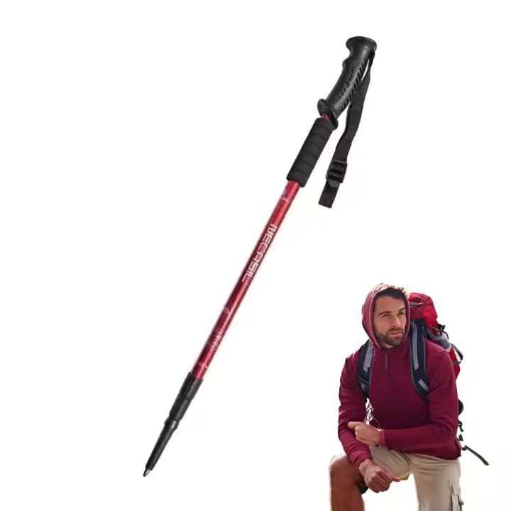Bastones de Trekking de aleación de aluminio, fuerte utilidad, herramienta de montañismo, adecuado para acampar, mochilero - 1